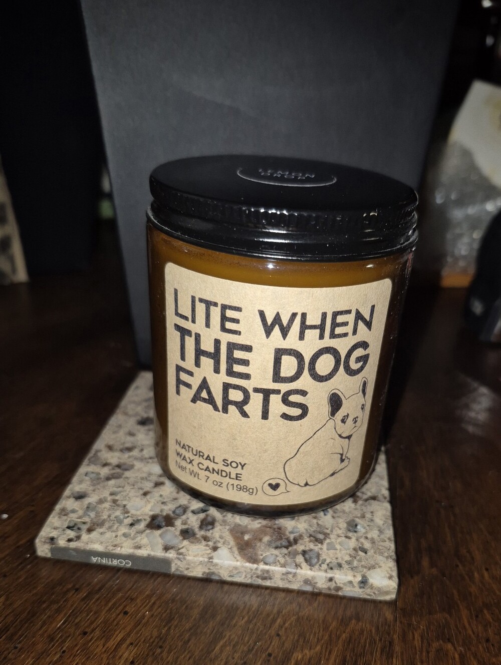 Lite When The Dog Farts Natural Soy Wax Candle - Lemon Drop